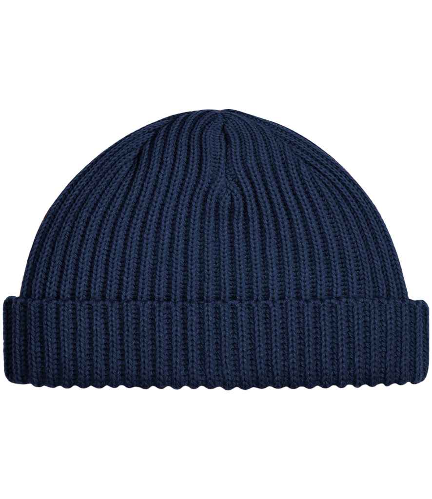 Beechfield Trawler Beanie – Classic Ribbed Knit Headwear from Fou Tees Ireland French Navy ONE