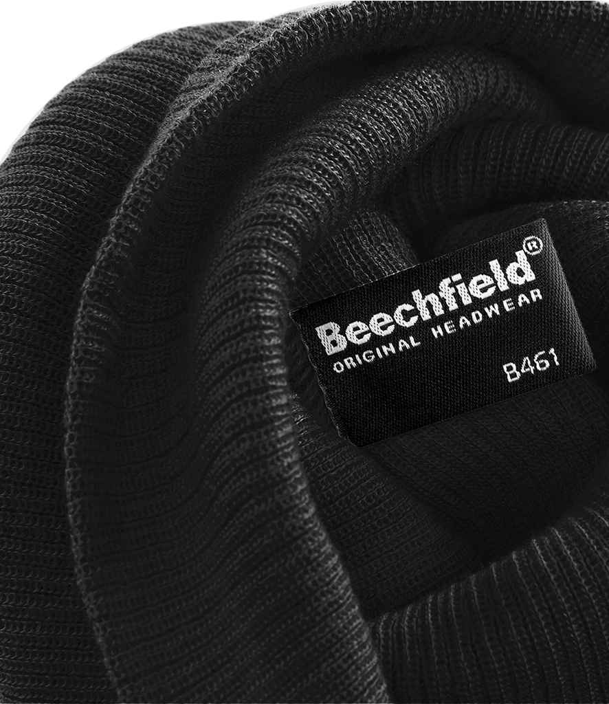 Beechfield Slouch Beanie – Soft Ribbed Knit Headwear