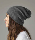 Beechfield Slouch Beanie – Soft Ribbed Knit Headwear