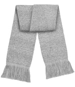 Beechfield Classic Knitted Scarf - Soft Acrylic Winter Wear Heather Grey ONE