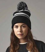 Beechfield Striped Fan Beanie – Warm and Stylish Headwear from Fou Tees Ireland