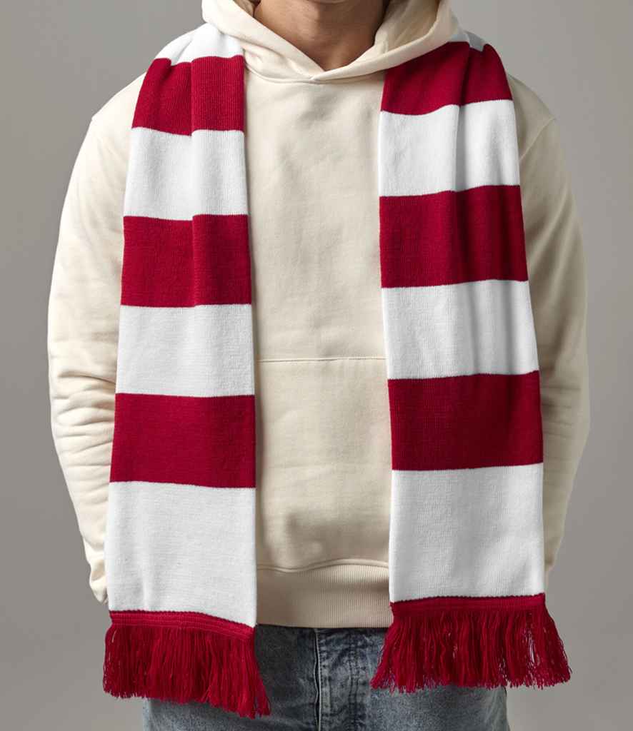 Beechfield Stadium Scarf – Quality Double Layer Knit Scarf