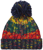 Beechfield Corkscrew Pom Pom Beanie – Warm and Stylish Headwear from Fou Tees Ireland Crackling Campfire ONE