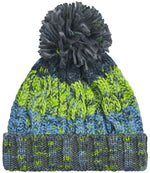 Beechfield Corkscrew Pom Pom Beanie – Warm and Stylish Headwear from Fou Tees Ireland Electric Grey ONE
