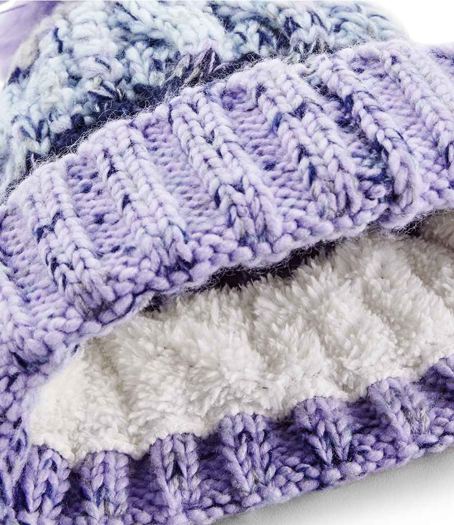 Beechfield Corkscrew Pom Pom Beanie – Warm and Stylish Headwear from Fou Tees Ireland