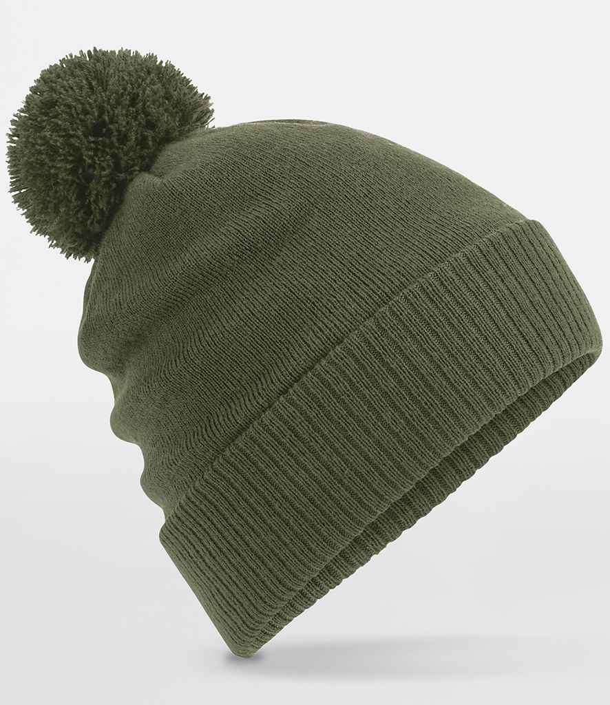 Beechfield Water Repellent Thermal Snowstar® Beanie – Warm and Weatherproof Headwear Olive Green ONE
