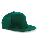 Beechfield 5 Panel Snapback Rapper Cap – Stylish and Durable Headwear Bottle Green ONE
