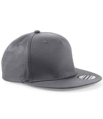 Beechfield 5 Panel Snapback Rapper Cap – Stylish and Durable Headwear Graphite Grey ONE