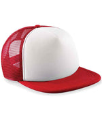 Beechfield Kids Vintage Snapback Trucker Cap – Stylish and Practical Headwear for Children Classic Red/White ONE