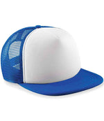 Beechfield Kids Vintage Snapback Trucker Cap – Stylish and Practical Headwear for Children Bright Royal/White ONE