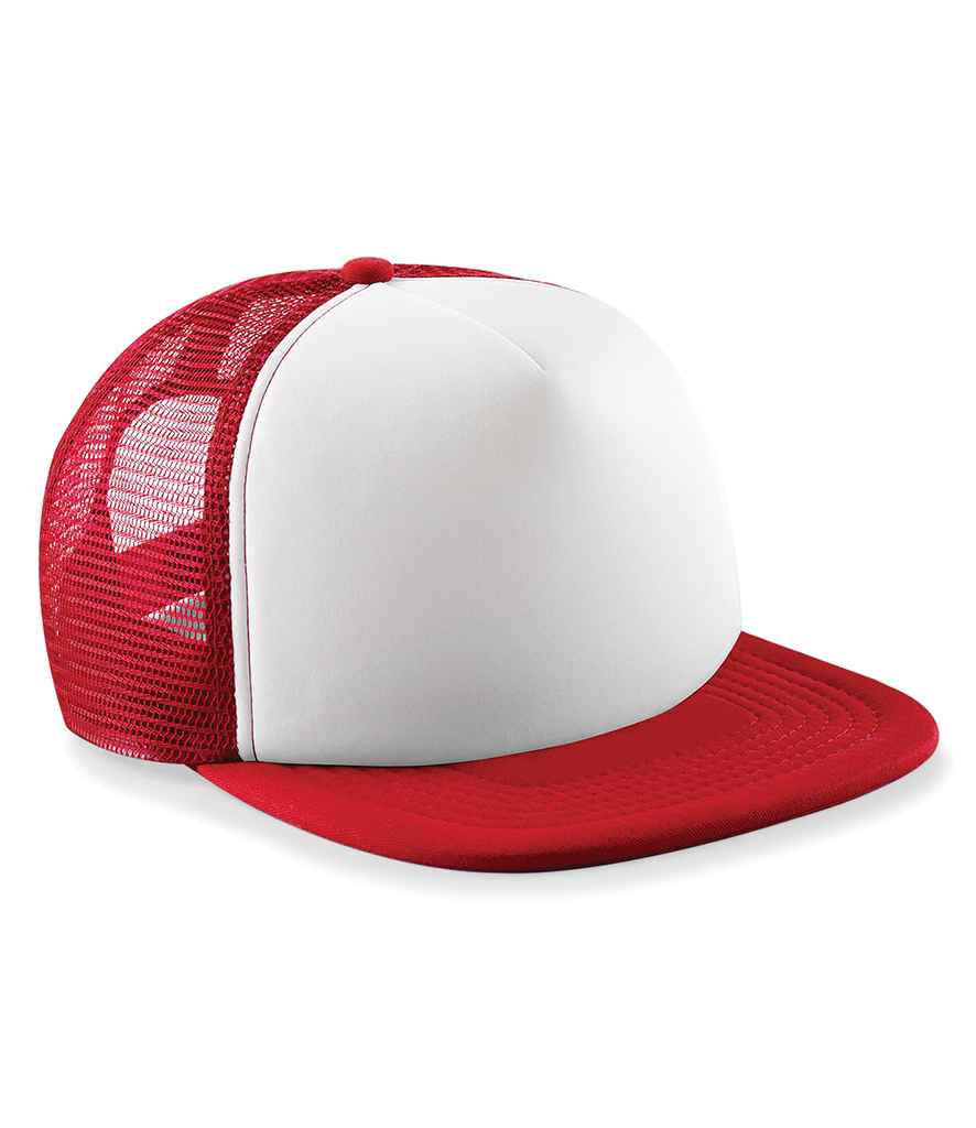 Beechfield Vintage Snapback Trucker Cap – Classic Outdoor Headwear Classic Red/White ONE