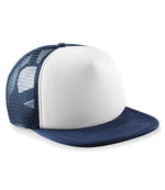Beechfield Vintage Snapback Trucker Cap – Classic Outdoor Headwear Navy/White ONE