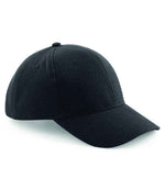 Beechfield Pro-Style Heavy Brushed Cotton Cap – Durable Cotton Cap from Fou Tees Ireland Black ONE