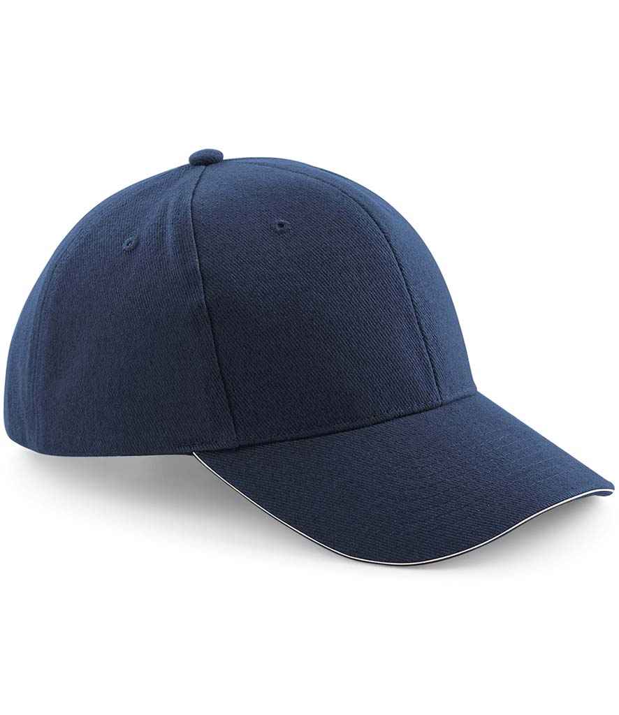 Beechfield Pro-Style Heavy Brushed Cotton Cap – Durable Cotton Cap from Fou Tees Ireland Navy/Stone ONE