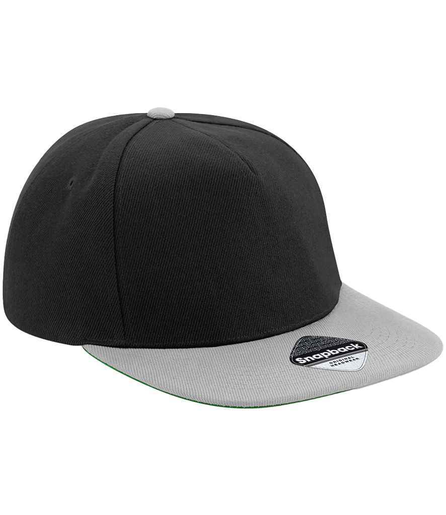 Beechfield Original Flat Peak Snapback Cap – Quality Promotional Headwear from Fou Tees Ireland