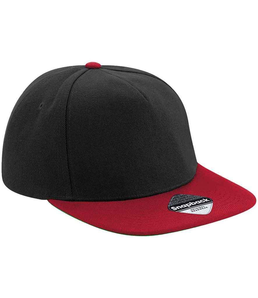 Beechfield Original Flat Peak Snapback Cap – Quality Promotional Headwear from Fou Tees Ireland