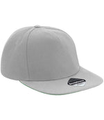 Beechfield Original Flat Peak Snapback Cap – Quality Promotional Headwear from Fou Tees Ireland Grey/Grey ONE