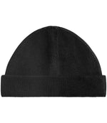 Beechfield Organic Cotton Fisherman Beanie – Sustainable and Comfortable Headwear Black ONE
