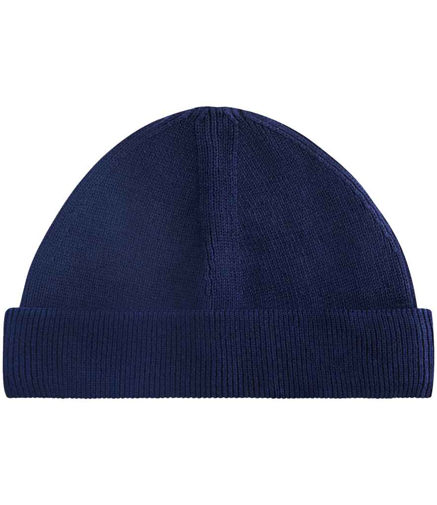 Beechfield Organic Cotton Fisherman Beanie – Sustainable and Comfortable Headwear Oxford Navy ONE
