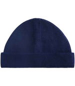 Beechfield Organic Cotton Fisherman Beanie – Sustainable and Comfortable Headwear Oxford Navy ONE