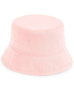 Beechfield Kids Organic Cotton Bucket Hat - Comfortable, Sustainable Sun Protection Powder Pink M/L