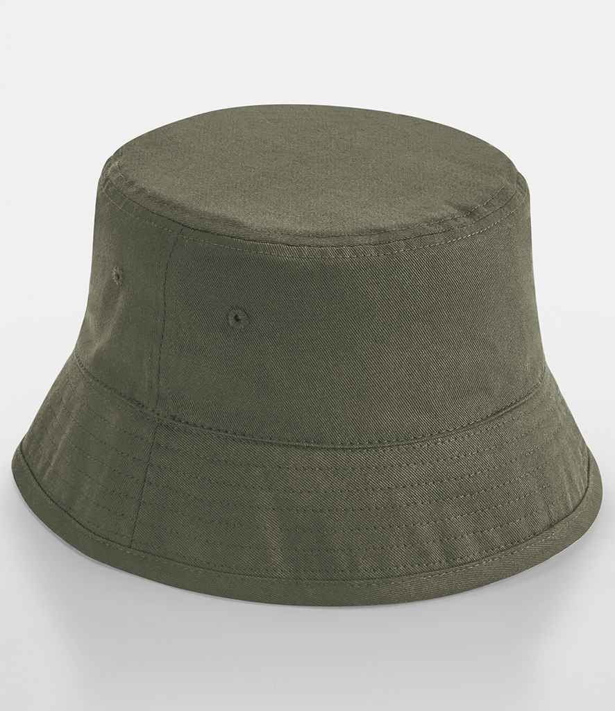 Beechfield Organic Cotton Bucket Hat – Comfortable and Sustainable Headwear Olive Green L/XL