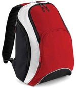 BagBase Teamwear Backpack – Durable and Practical Bags for Irish Businesses Classic Red/Black ONE
