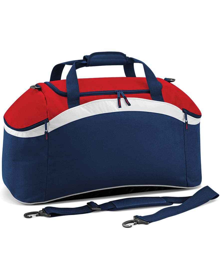 BagBase Teamwear Holdall – Durable Sports Bag for Irish Teams and Organisations French Navy/Classic Red ONE