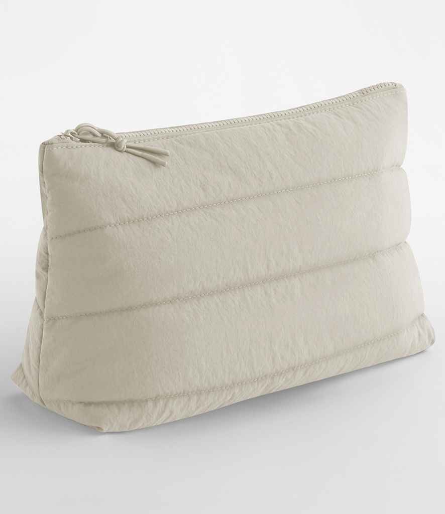 BagBase Quilted Accessory Case – Durable and Stylish Eco-Friendly Storage Natural Stone ONE