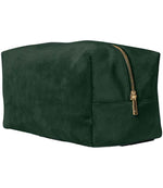 Velvet Toiletry Case - BagBase Velvet Toiletry/Accessory Case Dark Emerald L