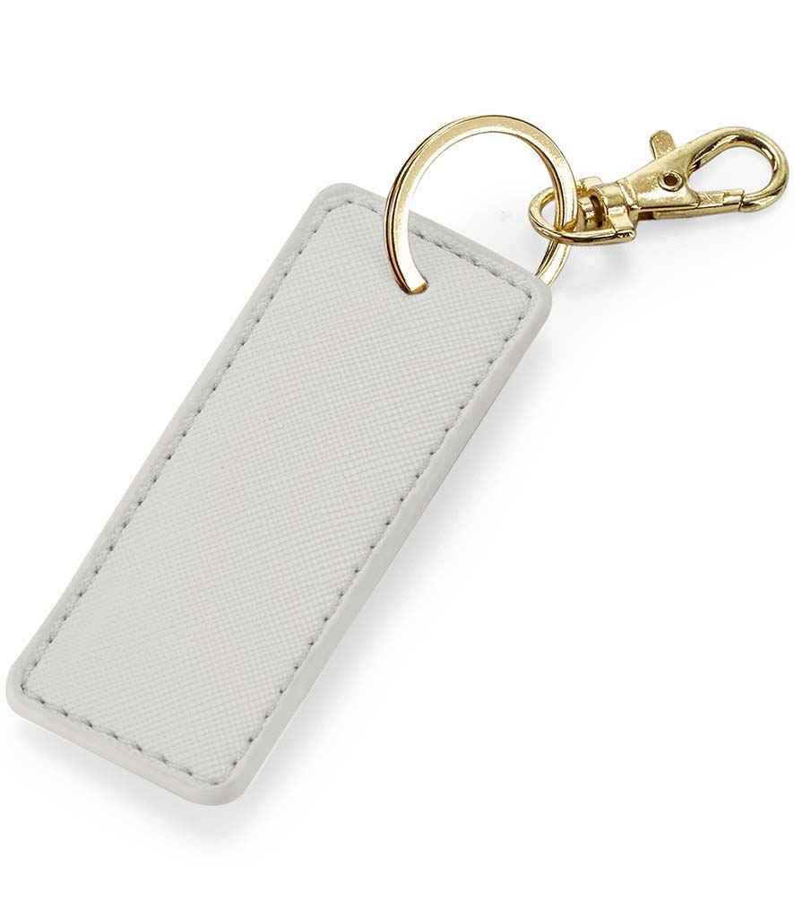 BagBase Boutique Key Clip – Stylish Leather-Look Accessory for Irish Businesses Soft Grey ONE