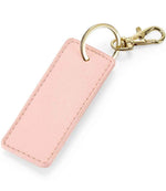 BagBase Boutique Key Clip – Stylish Leather-Look Accessory for Irish Businesses Soft Pink ONE