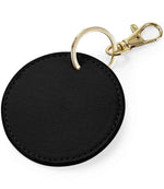 BagBase Boutique Circular Key Clip – Stylish and Durable Key Accessory Black ONE