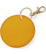 BagBase Boutique Circular Key Clip – Stylish and Durable Key Accessory Mustard ONE