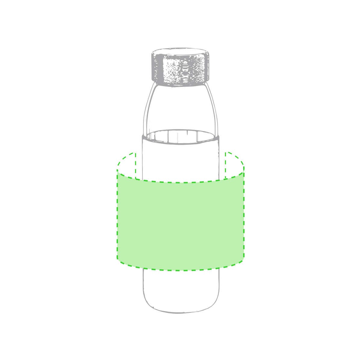 Teltox Sustainable Bottle – Eco-Friendly Glass Water Bottle with Bamboo Cap