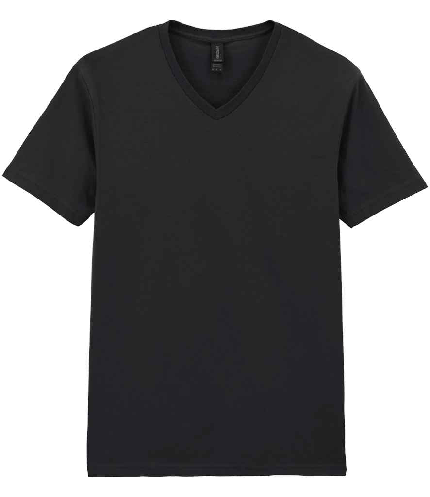 Gildan SoftStyle V Neck T-Shirt – Comfortable and Durable Custom T-Shirt Black 3XL