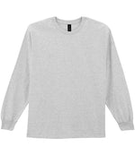 Gildan Ultra Cotton Long Sleeve T-Shirt for Irish Businesses and Events Ash 3XL