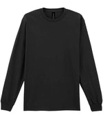 Gildan Ultra Cotton Long Sleeve T-Shirt for Irish Businesses and Events Black 5XL