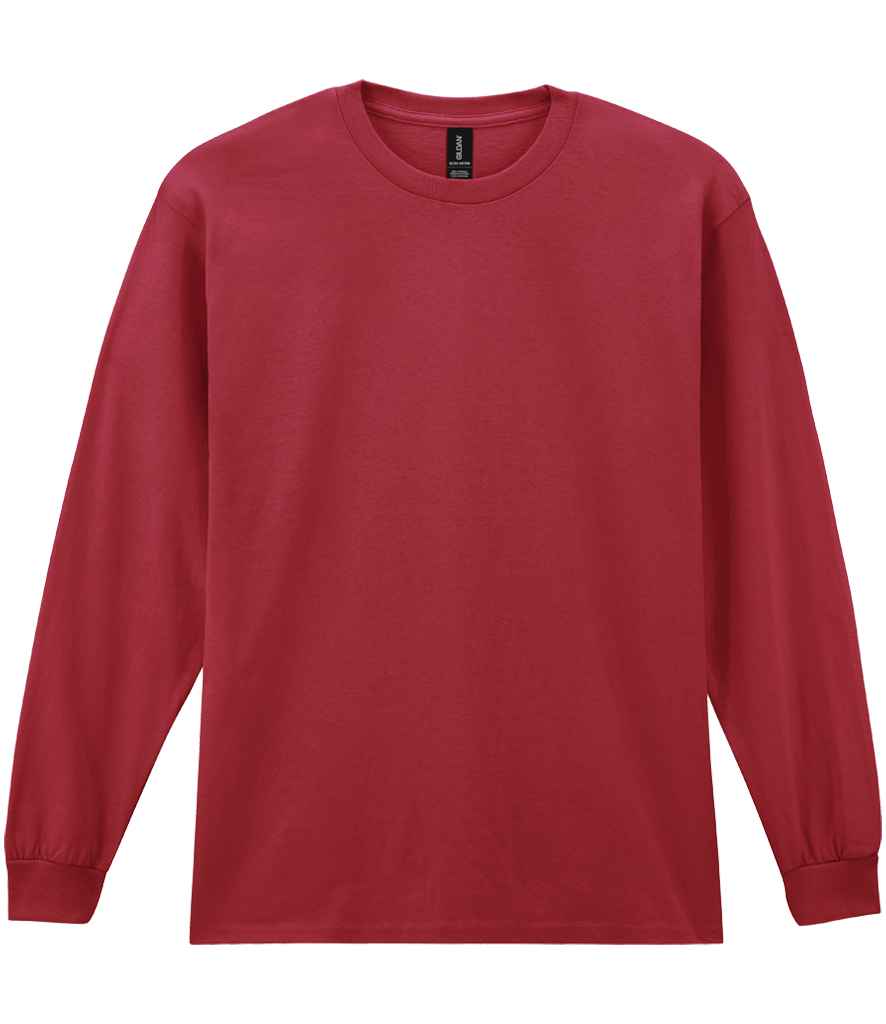 Gildan Ultra Cotton Long Sleeve T-Shirt for Irish Businesses and Events Cardinal Red 3XL