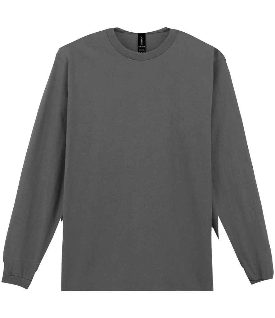 Gildan Ultra Cotton Long Sleeve T-Shirt for Irish Businesses and Events Charcoal 3XL