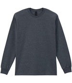 Gildan Ultra Cotton Long Sleeve T-Shirt for Irish Businesses and Events Dark Heather 3XL