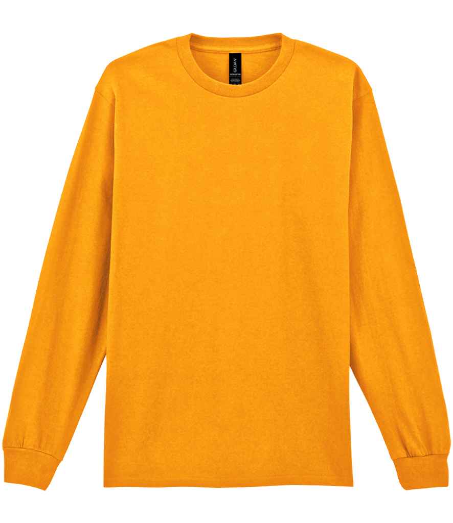 Gildan Ultra Cotton Long Sleeve T-Shirt for Irish Businesses and Events Gold XL