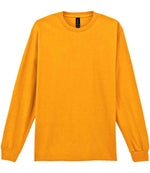 Gildan Ultra Cotton Long Sleeve T-Shirt for Irish Businesses and Events Gold XL