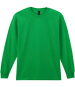 Gildan Ultra Cotton Long Sleeve T-Shirt for Irish Businesses and Events Irish Green 3XL