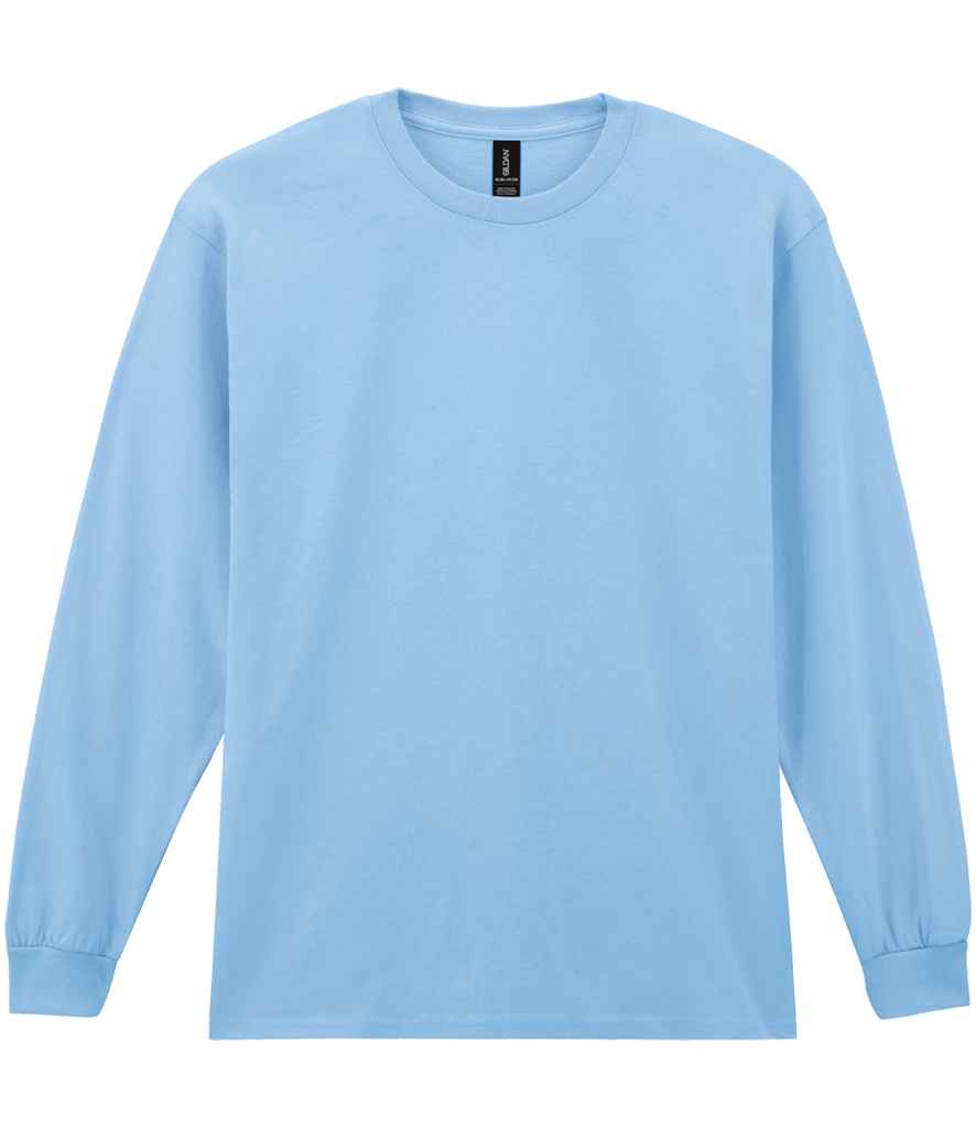 Gildan Ultra Cotton Long Sleeve T-Shirt for Irish Businesses and Events Light Blue XL