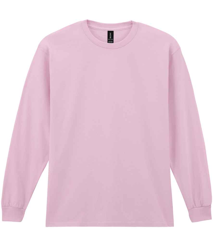Gildan Ultra Cotton Long Sleeve T-Shirt for Irish Businesses and Events Light Pink L