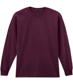 Gildan Ultra Cotton Long Sleeve T-Shirt for Irish Businesses and Events Maroon 3XL