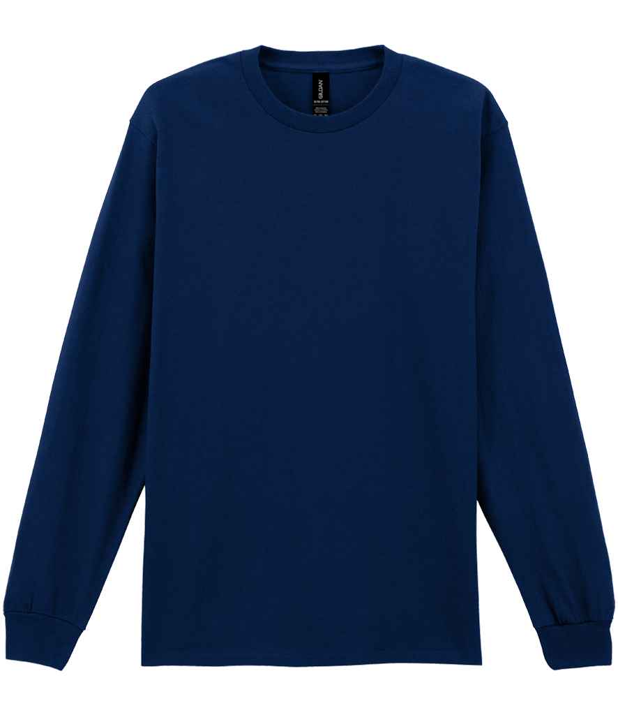 Gildan Ultra Cotton Long Sleeve T-Shirt for Irish Businesses and Events Navy L