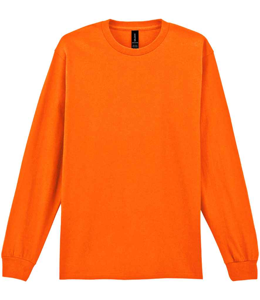 Gildan Ultra Cotton Long Sleeve T-Shirt for Irish Businesses and Events S Orange M
