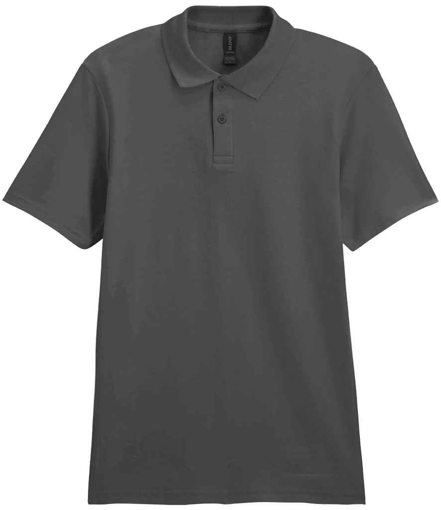 Gildan SoftStyle Double Piqué Polo Shirt – Comfortable and Durable Polos for Irish Businesses Charcoal 4XL